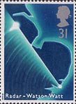 Scientific Achievements 31p Stamp (1991) Radar Sweep of East Anglia (50th Anniversary of Discovery by Sir Robert Watson-Watt)