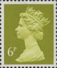 Definitive 6p Stamp (1991) Yellow Olive