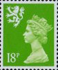 Regional Definitive - Scotland 18p Stamp (1991) Bright Green