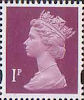 Definitives 1p Stamp (1993) crimson