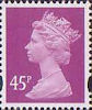Definitives 45p Stamp (1993) bright mauve