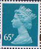 Definitives 65p Stamp (1993) greenish blue