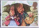 Greetings - Giving 1st Stamp (1993) Peter Rabbit and Mrs Rabbit (The Tale of Peter Rabbit)