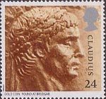 Roman Britain 24p Stamp (1993) Emperor Claudius (from gold coin)
