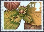 The Four Seasons. Autumn 28p Stamp (1993) Hazel