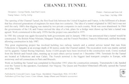 Reverse for Opening of Channel Tunnel