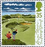 Golf 35p Stamp (1994) The 8th Hole ('The Postage Stamp'), Royal Troon