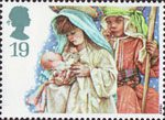 Christmas 1994 19p Stamp (1994) Virgin Mary and Joseph