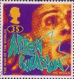 Science Fiction 35p Stamp (1995) The War of the Worlds