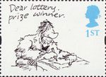 Greetings - Cartoons 1st Stamp (1996) 'Dear lottery prize winner' (Larry)