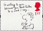 Greetings - Cartoons 1st Stamp (1996) 'I'm writing to you because…' (Mal Calman)