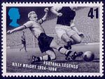Football Legends 41p Stamp (1996) Billy Wright