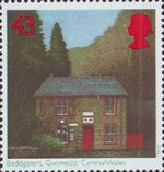 Post Offices 43p Stamp (1997) Beddgelert, Gwynedd
