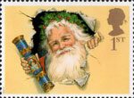 Christmas 1997 1st Stamp (1997) Father Christmas with Traditional Cracker