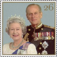  The Golden Wedding Anniversary 1947-1997 26p Stamp (1997) Queen Elizabeth II and Prince Philip, 1997