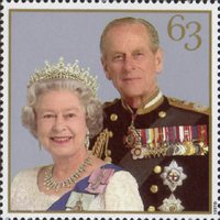  The Golden Wedding Anniversary 1947-1997 63p Stamp (1997) Queen Elizabeth II and Prince Philip, 1997