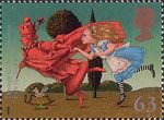 Magical Worlds 63p Stamp (1998) Through The Looking Glass (Lewis Carroll)