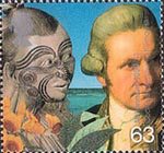 Travellers Tale 63p Stamp (1999) Captain Cook and Maori (Captain Cook's voyages)