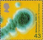 Patients Tale 43p Stamp (1999) Penicillin Mould (Fleming's discovery of penicillin)