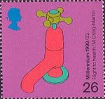 Citizens Tale 26p Stamp (1999) Water Tap ('Right to Health')