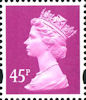 Definitive 45p Stamp (2000) Bright Mauve
