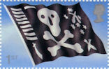 Flags and Ensigns 1st Stamp (2001) Jolly Roger
