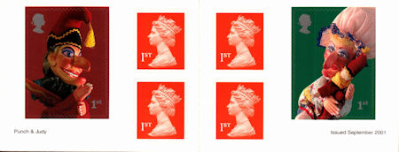 Booklet pane for Punch and Judy (2001)