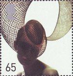 Fabulous Hats 65p Stamp (2001) Spiral Hat by Philip Treacy
