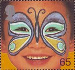 Hopes for the Future 65p Stamp (2001) 'Butterfly' - Ensure Children's Freedom