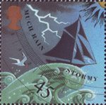 The Weather 45p Stamp (2001) Stormy