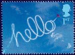 Occasions 2002 1st Stamp (2002) Aircraft Sky-writing 'hello'