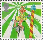 Circus 2nd Stamp (2002) Stack Wire Act