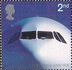 Airliners 2nd Stamp (2002) Airbus A340-600 (2002)