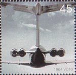Airliners 45p Stamp (2002) VC 10 (1964)