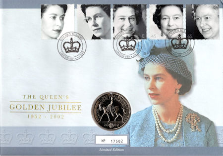 2002 Medal and Coin Covers from Collect GB Stamps