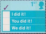 Occasions 2003 1st Stamp (2003) 'I did it!, You did it!, We did it!'