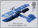 Transports of Delight 1st Stamp (2003) Meccano Constructor Biplane, c. 1931