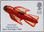 Transports of Delight 68p Stamp (2003) Mettoy Friction Drive Space Ship Eagle, c. 1960