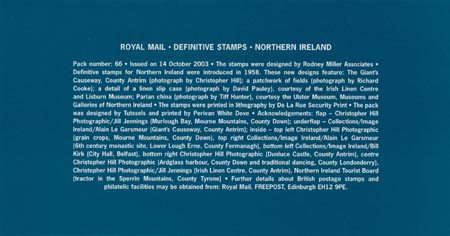 Regional Definitive - Northern Ireland 2003