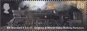 Classic Locomotives 68p Stamp (2004) BR Standard class, Keighley & Worth Valley Railway, Yorkshire