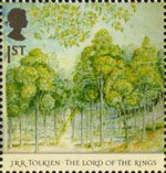 The Lord of the Rings 1st Stamp (2004) Forest of Lothlorien in Spring