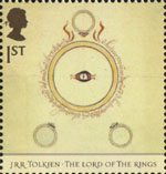 The Lord of the Rings 1st Stamp (2004) Dust-jacket for The Fellowship of the Ring