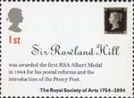 The Royal Society of Arts 1st Stamp (2004) Sir Rowland Hill Award