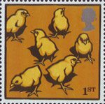 Farm Animals 1st Stamp (2005) Light Sussex Chicks