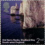 A British Journey : South West England 2nd Stamp (2005) Old Harry Rocks, Studland Bay