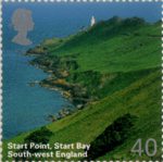 A British Journey : South West England 40p Stamp (2005) Start Point, Start Bay