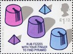 Magic £1.12 Stamp (2005) Pyramid under Fez Trick