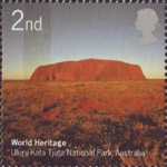 World Heritage Sites 2nd Stamp (2005) Uluru-Kata Tjuta National Park, Australia
