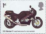 Motorcycles 1st Stamp (2005) Norton F.1, Road Version of Race Winner (1991)