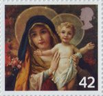 Christmas 2005 42p Stamp (2005) 'The Virgin mary with Infant Christ'